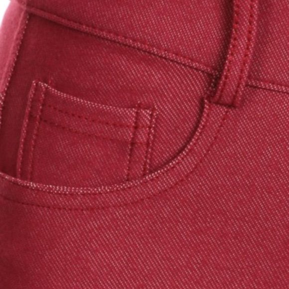 Jean Look Cotton Blend Jeggings Tights Slimming - Picture 2 of 3